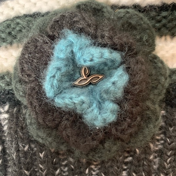 Prana Pasha Beanie Knit Hat Flower Women One Size - Picture 3 of 7